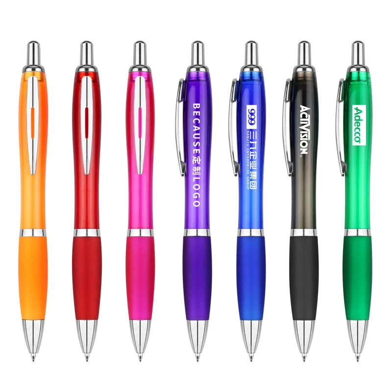 

200pcs/lot Cheap Simple Cheapest Advertising Customized logo Promotional Plastic Ballpoint Ball Pen