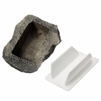 stone storage box safe hide a spare key fake rock looks feels like real stone safe for outdoor garden yard geocaching aw