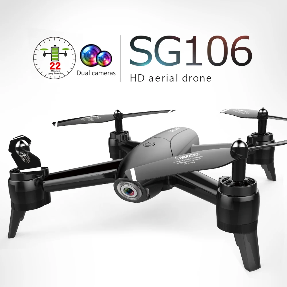 SG106 Wifi FPV оптический расходный Дрон с двойной камерой 1080P широкий угол высоты