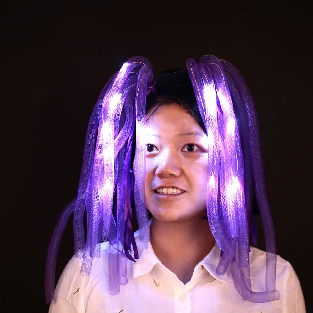 Toys Glowing Hair Plastic Fashionable Luminous toys LED Hairband Toy Head Hoop Kids light lichtstaven | Игрушки и хобби