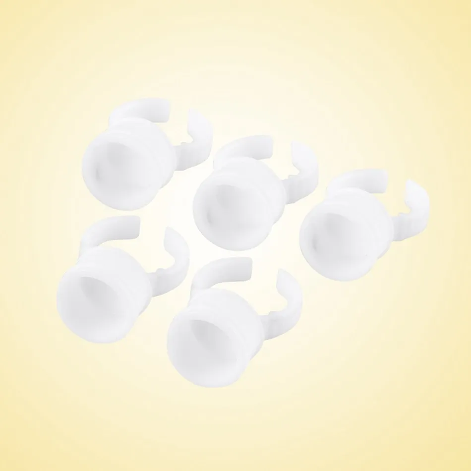 100 шт./компл. одноразовый контейнер для клея кольцо накладные ресницы клей поддон