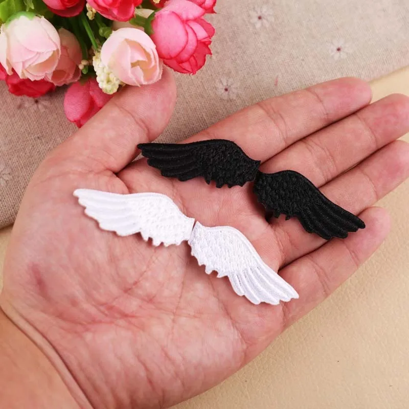 Детские Мультяшные Крылья ангела для шитья нашивка футболки клейкая аппликация