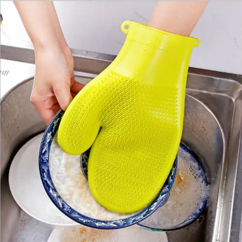 Перчатки для мытья Кухня короткий рукав Водонепроницаемый блюдо защиты чистящее