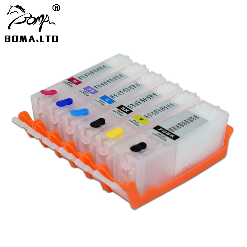 BOMA. LTD PGI-980 CLI-981 PGI980 CLI981 набор чернил для заправки картриджа Canon PIXMA TS8190 TS8195 принтер