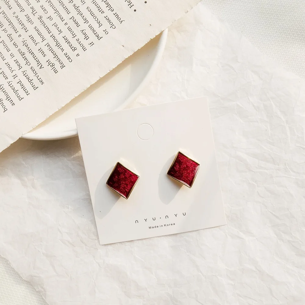 Ins New Korean Concise Fashion Geometry Irregular Personality Originality Small Stud Earrings For Women Jewelry Accessories | Украшения и