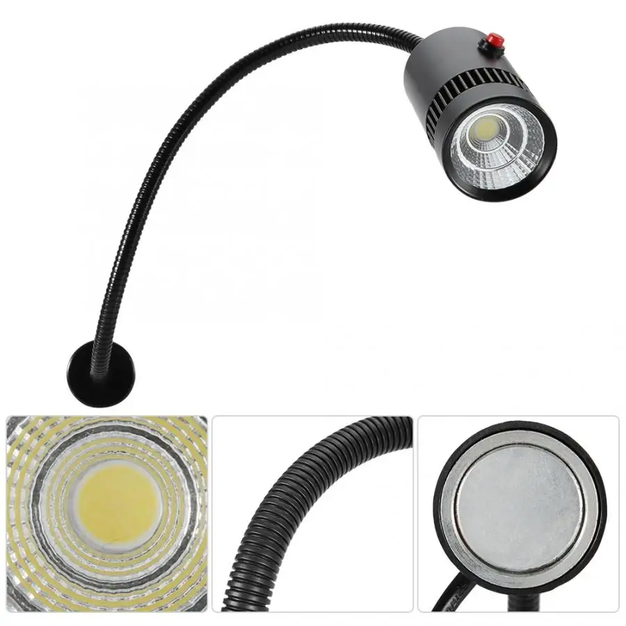 Гаражный светильник Lampen Industrieel 7 Вт 110-220 В светодиодная подсветка для швейной машины регулируемая Шея Станок токарные станки лампа Bouwlamp