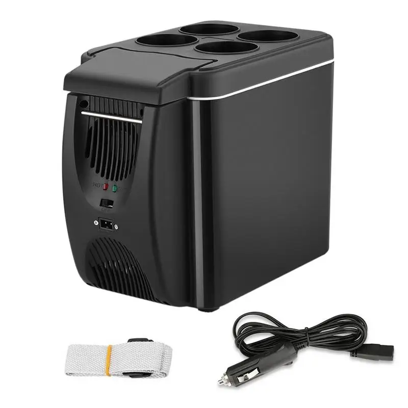 

Dual-Use 6L Home Car Use Refrigerators Ultra Quiet Low Noise Car Mini Refrigerators Freezer Cooling Heating Box Fridge