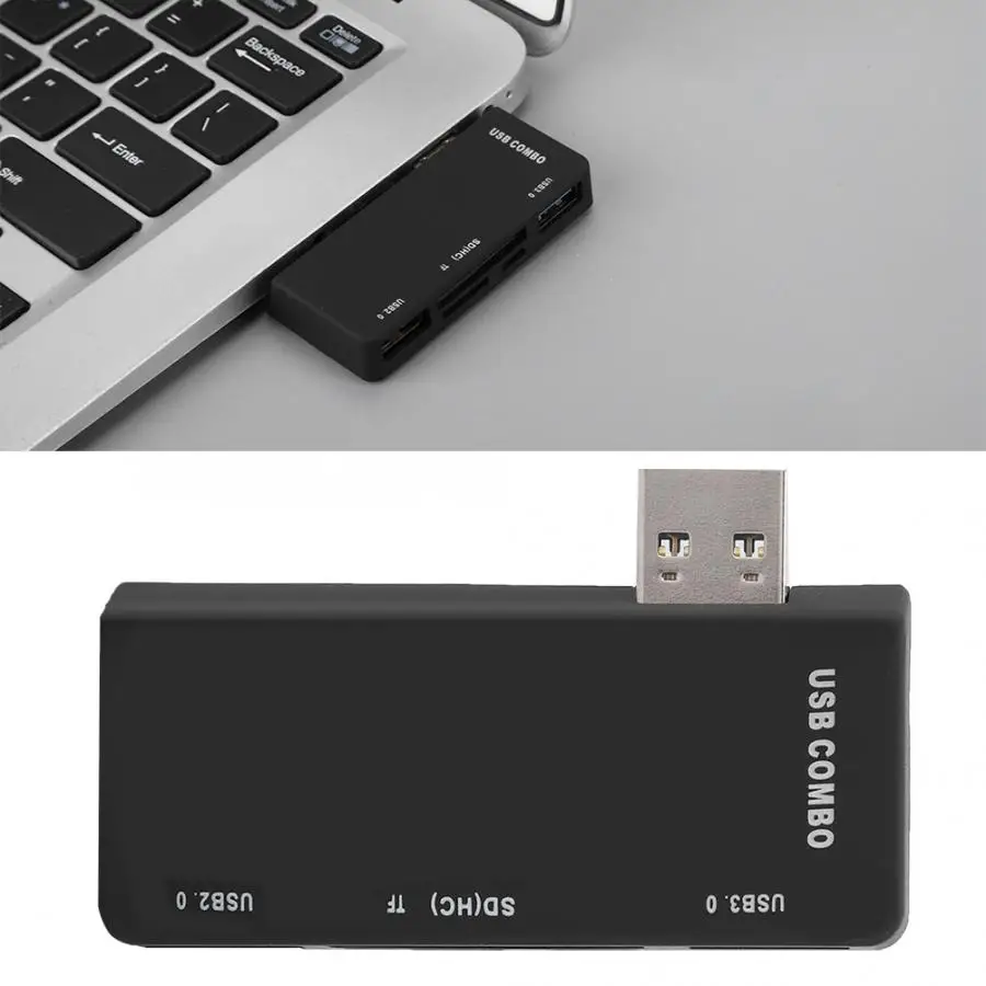 Usb кардридер USB 3 0/2 0 TF/SD комбинированный концентратор адаптер для Microsoft Surface Pro 3/4 12