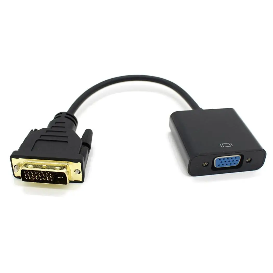 Высокое разрешение мультимедийный интерфейс для VGA Аудио конвертер Черный