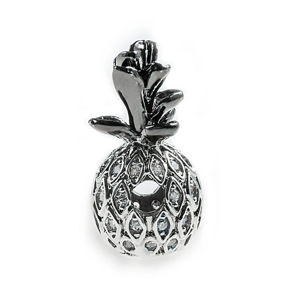 17*11 мм Ананас Фрукты высокое качество латунь кубический цирконий Сделай Сам