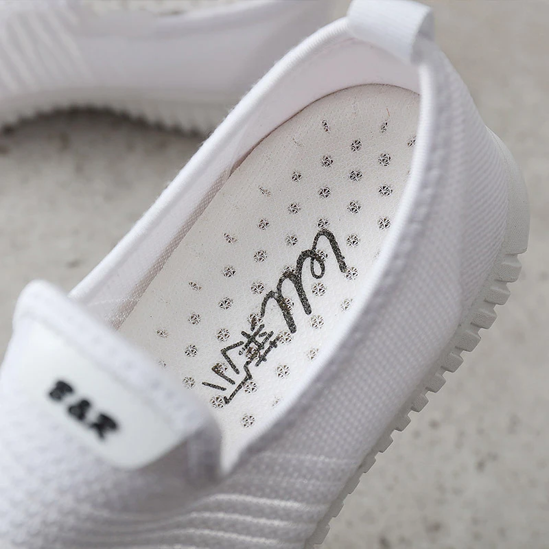 2019 Летняя женская повседневная обувь с сеткой дышащий Легкий лоферы на плоской