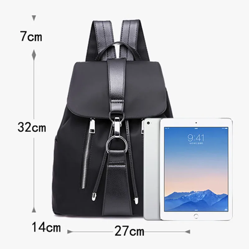 Модный водонепроницаемый рюкзак из искусственной кожи Оксфорд школьная сумка