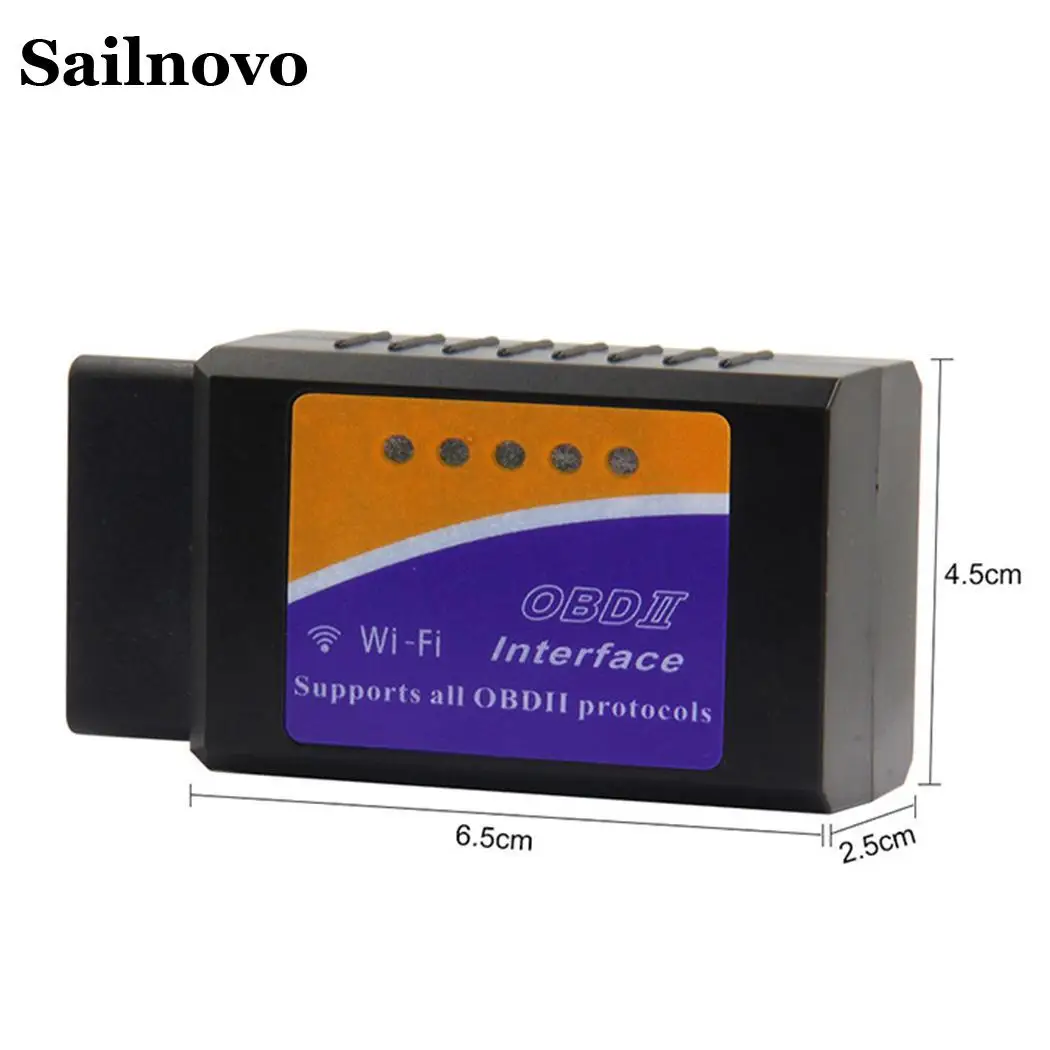 V1.5 OBD2 WI FI Автомобильный Диагностический прибор для выявления неисправностей