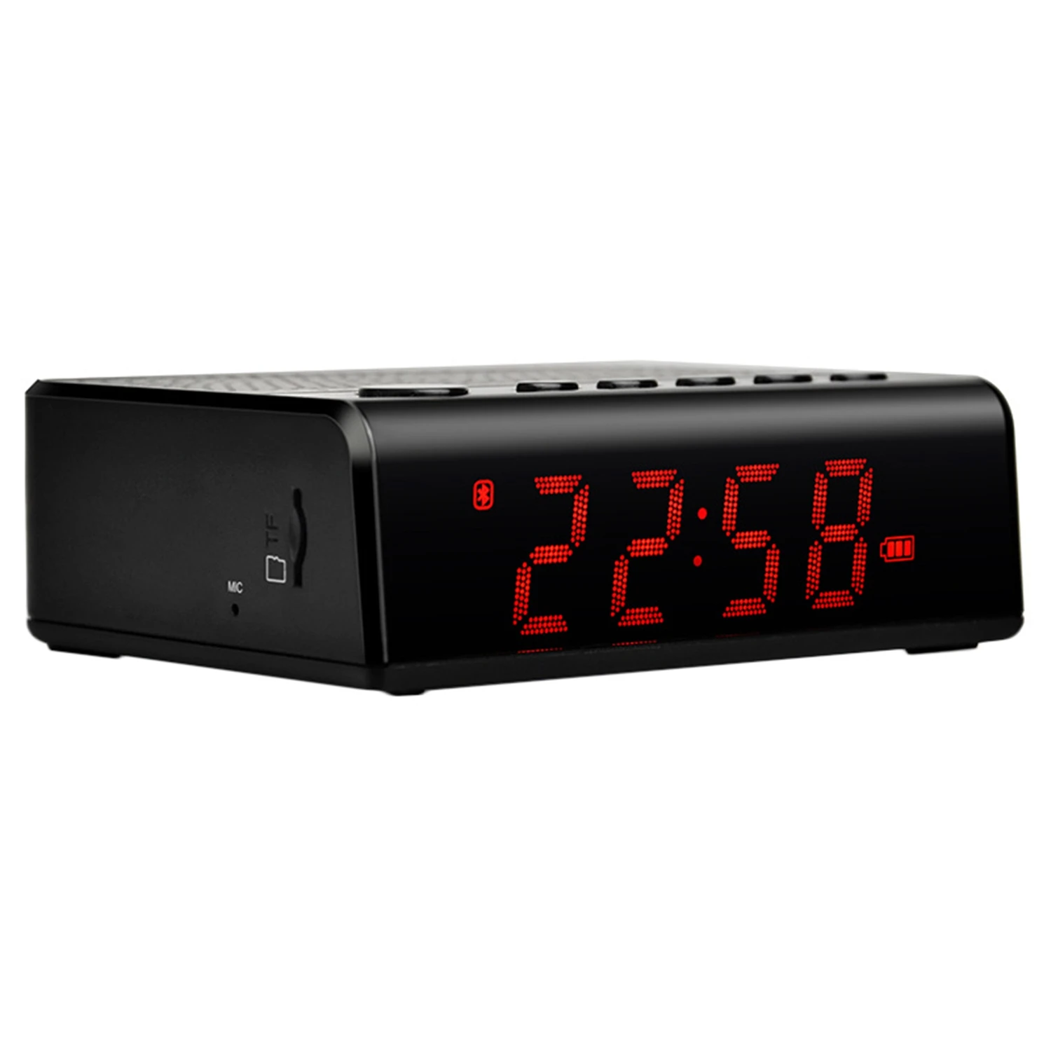 Портативный беспроводной Bluetooth будильник аудио Fm радио колонки поддержка Tf