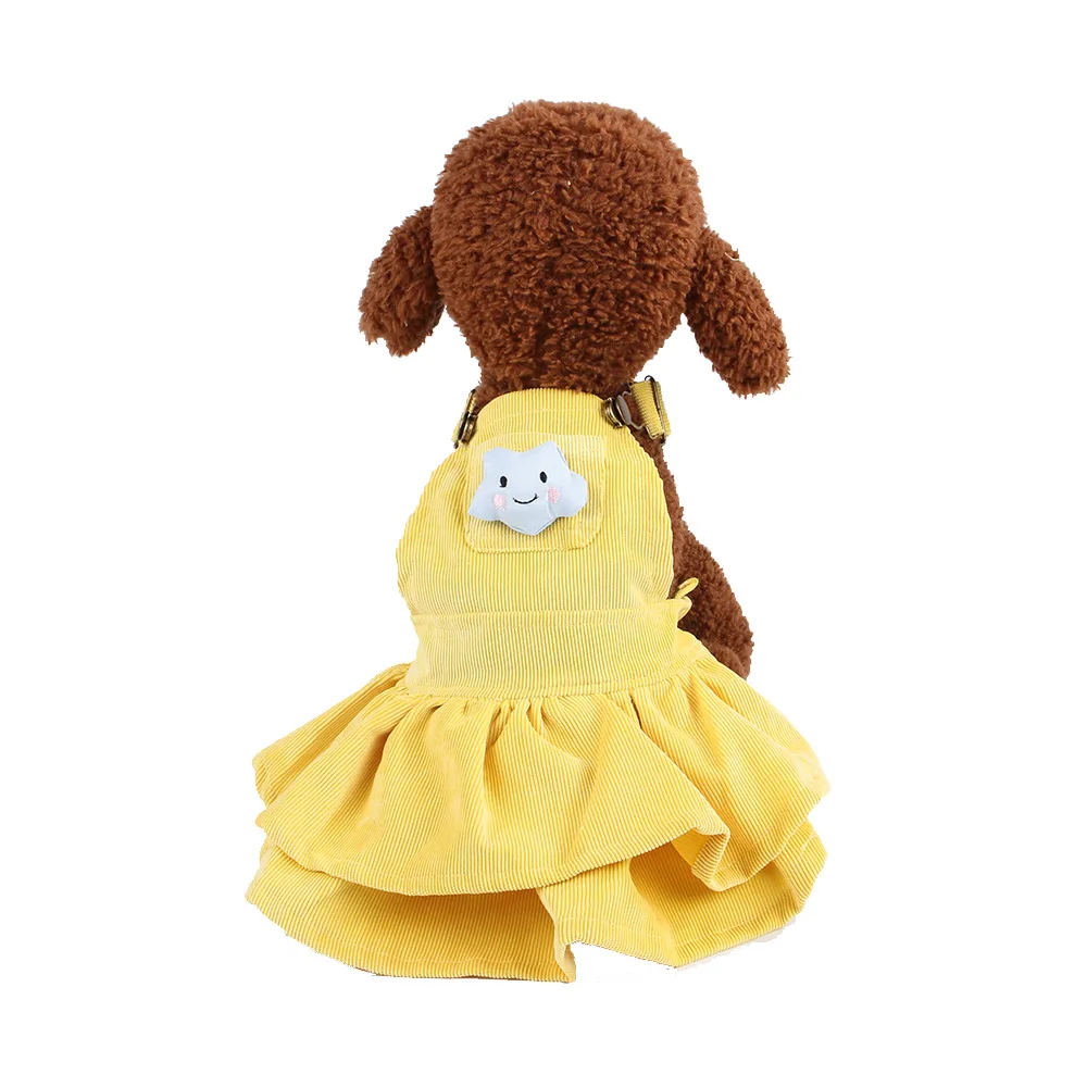 Зимняя одежда для собак маленьких средних домашнее животное девочки платье на