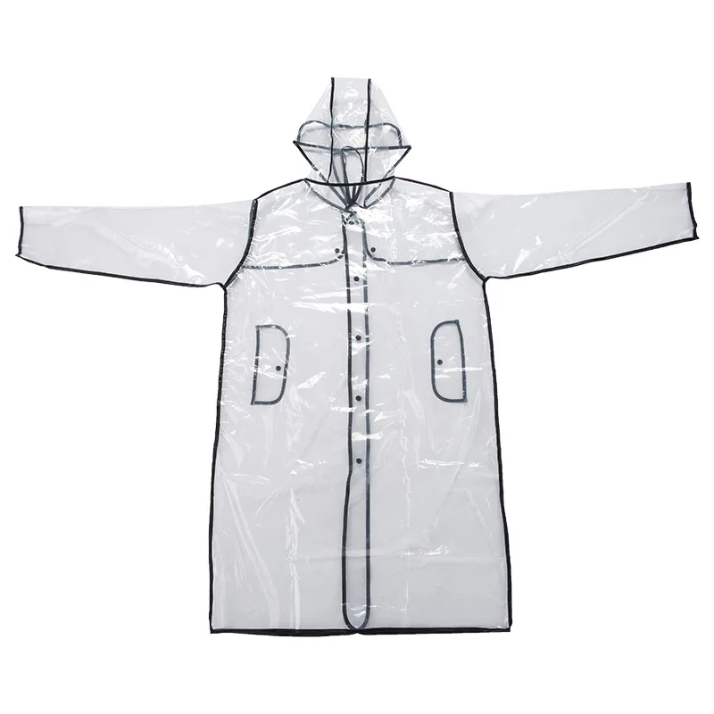 Transparent Couple's Raincoat nan nv Long Thick Tensile Walking South Korea Poncho Fashion Bezel Environmental Protection One Si | Дом и