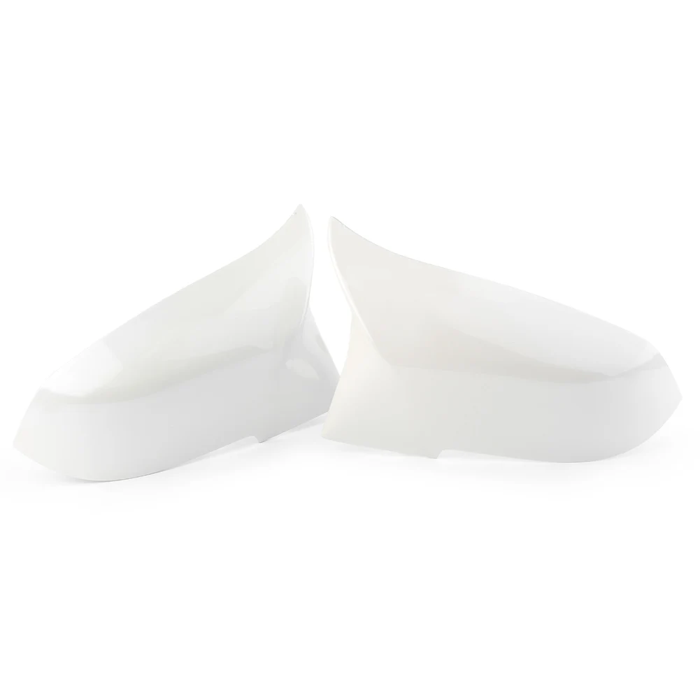 Car Rear View Side Mirror Cover Trim For BMW F30 F31 F32 F35 F36 2014 2015 2016 2017 2018 White ABS Plastic 2pcs | Автомобили и