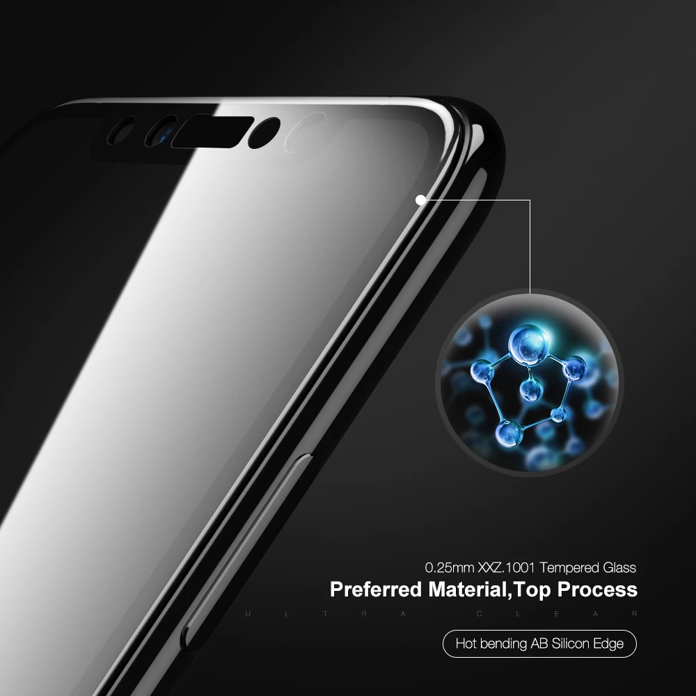 KISSCASE For iPhone 6 6s 7 8 Plus Tempered Glass 6D Carbon Fiber for X XR XS Max Full Cover Screen Protector | Мобильные телефоны и