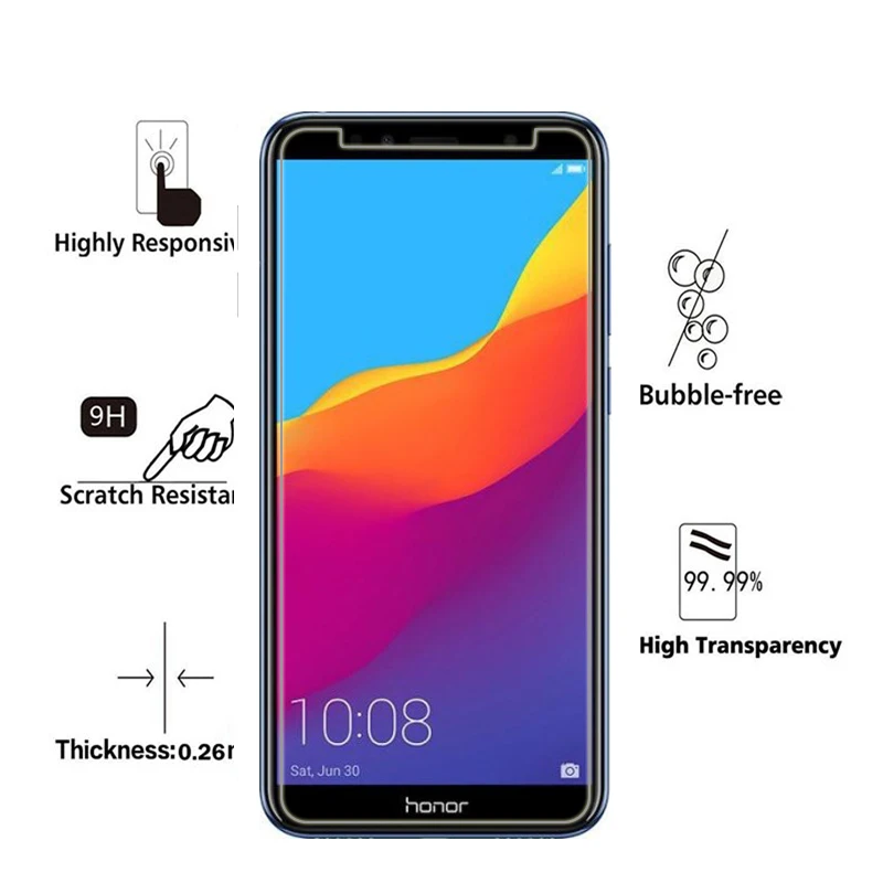Закаленное стекло для Honor 7X Защита экрана Huawei 7A 7C Pro 7 пленка Hauwei Huawey Honor7 7cpro