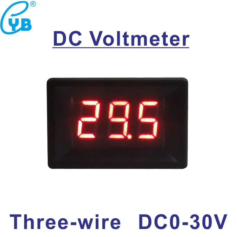 DC 0 30 в измеритель напряжения 36 ''светодиодный цифровой вольтметр постоянного