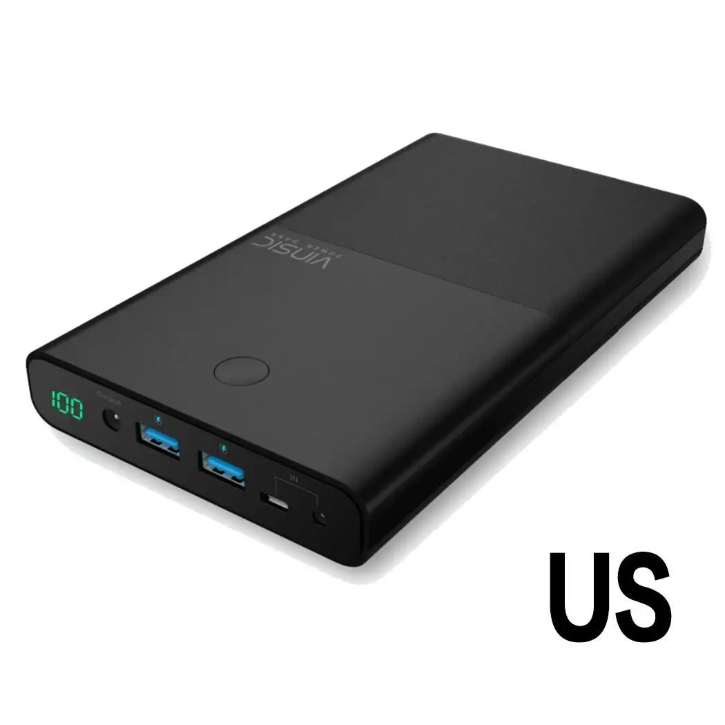30000 мАч power Bank двойной USB внешний аккумулятор легкий вес компактный размер