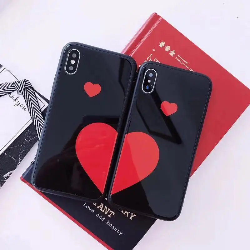 Бренд любителей мультфильмов пары телефонные чехлы для iphone XR XS Max чехол Глянцевая