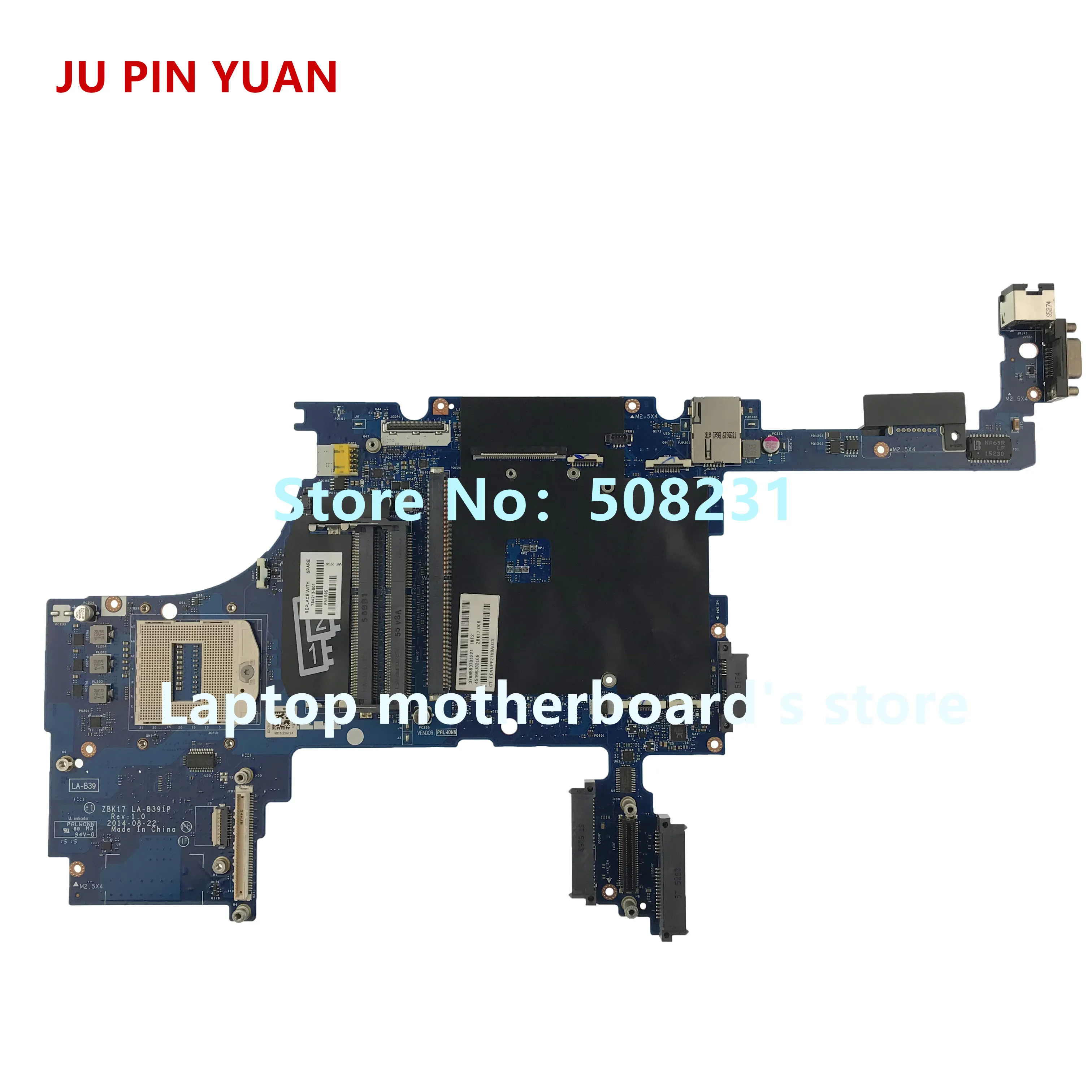 Ju pin yuan 784213 001 501 ZBK17 LA B391P материнская плата для HP ZBOOK 17 G2 ноутбука полностью