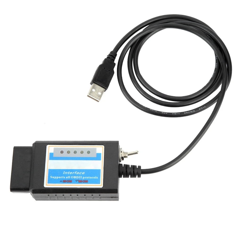 Считыватели кодов инструменты автомобильный диагностический интерфейс OBD2 12 В USB