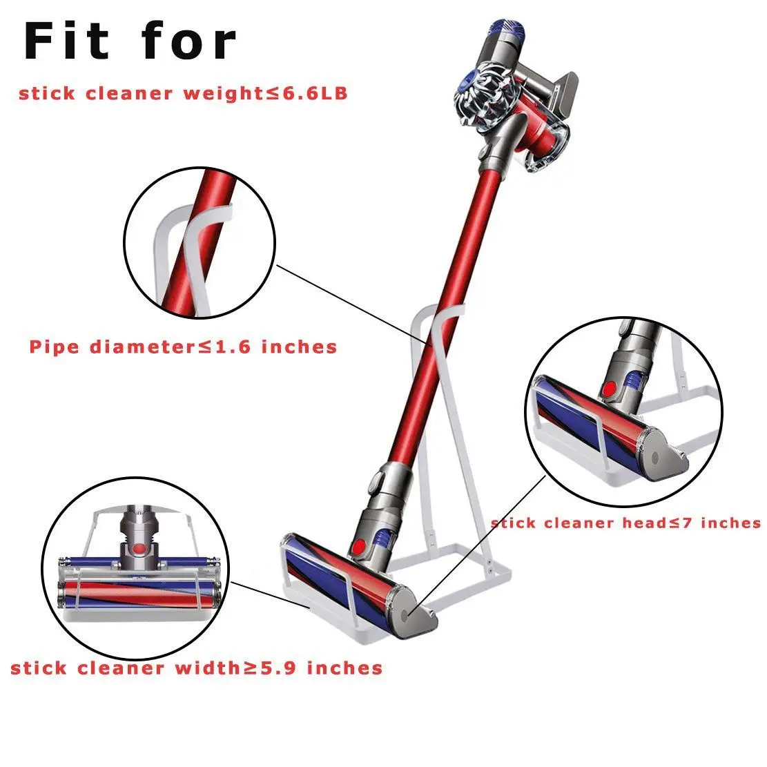 Вакуумная подставка для Dyson V6 V7 V8 другие бренды и универсальный очиститель палок