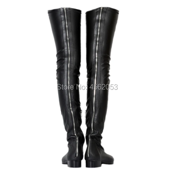 Женские Эластичные кожаные сапоги KALMALL черные белые красные новые сексуальные