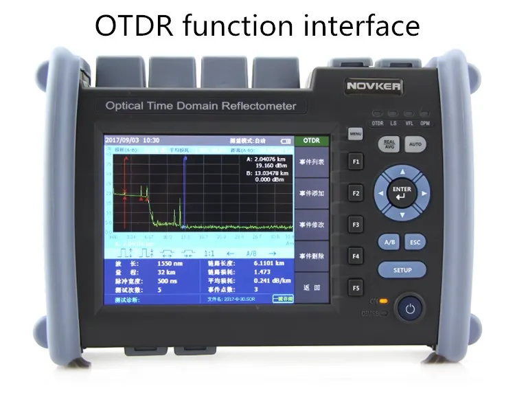 NK6000 волоконно оптический OTDR 1310/1550nm 35/33dB Оптический измеритель коэффициента