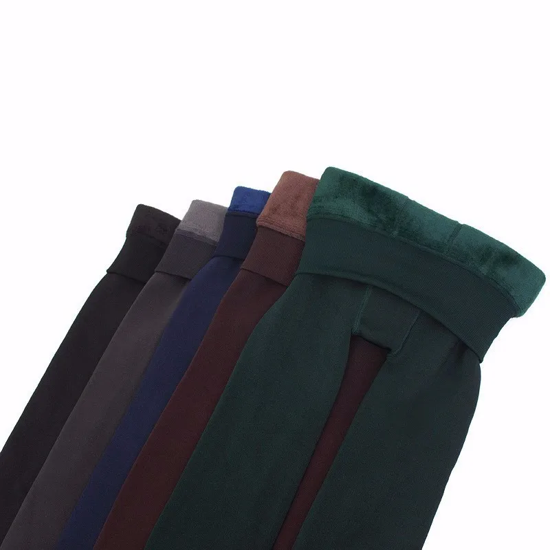 

MIND FEET Women Warm Leggings High Elasticity Slim Velvet Thickening Female Skinny Pants Autumn And Winter Pencil Pants