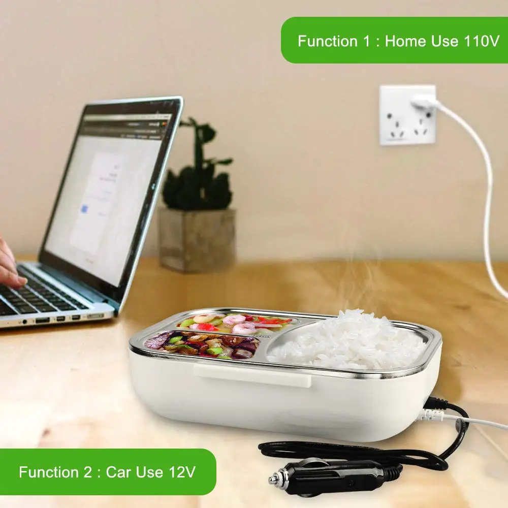Портативный Электрический Ланч бокс с вилкой Стандарта США для использования в