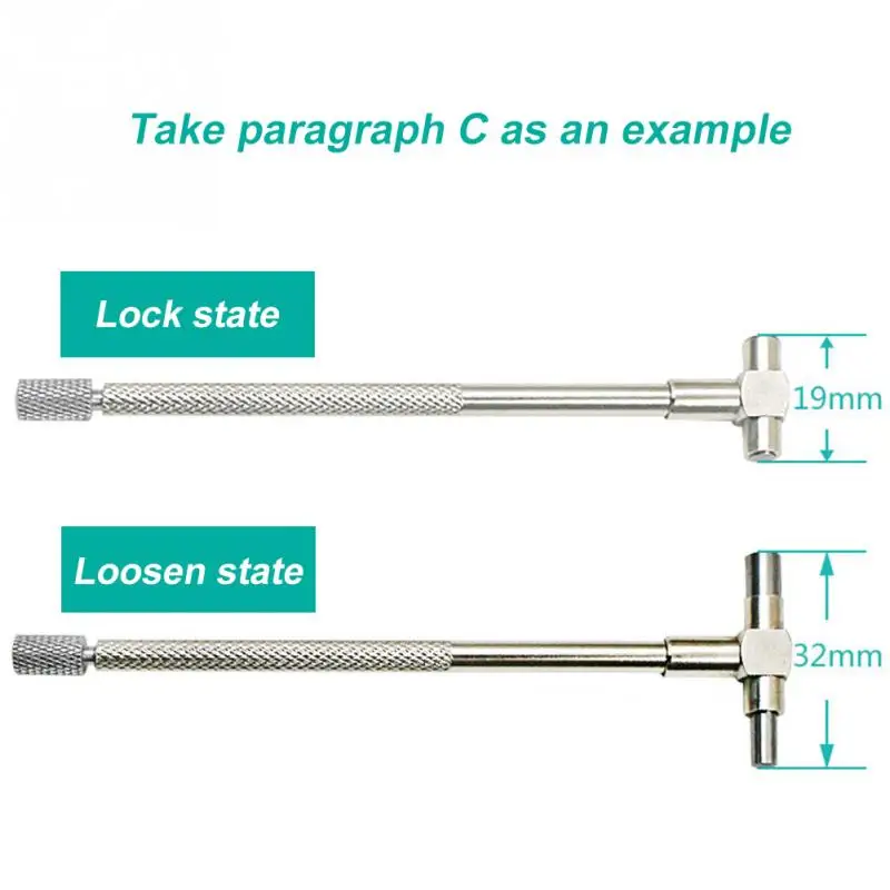 6 шт./компл. 8 150 мм Телескопический Калибр Набор шт. Микрометр измерительный