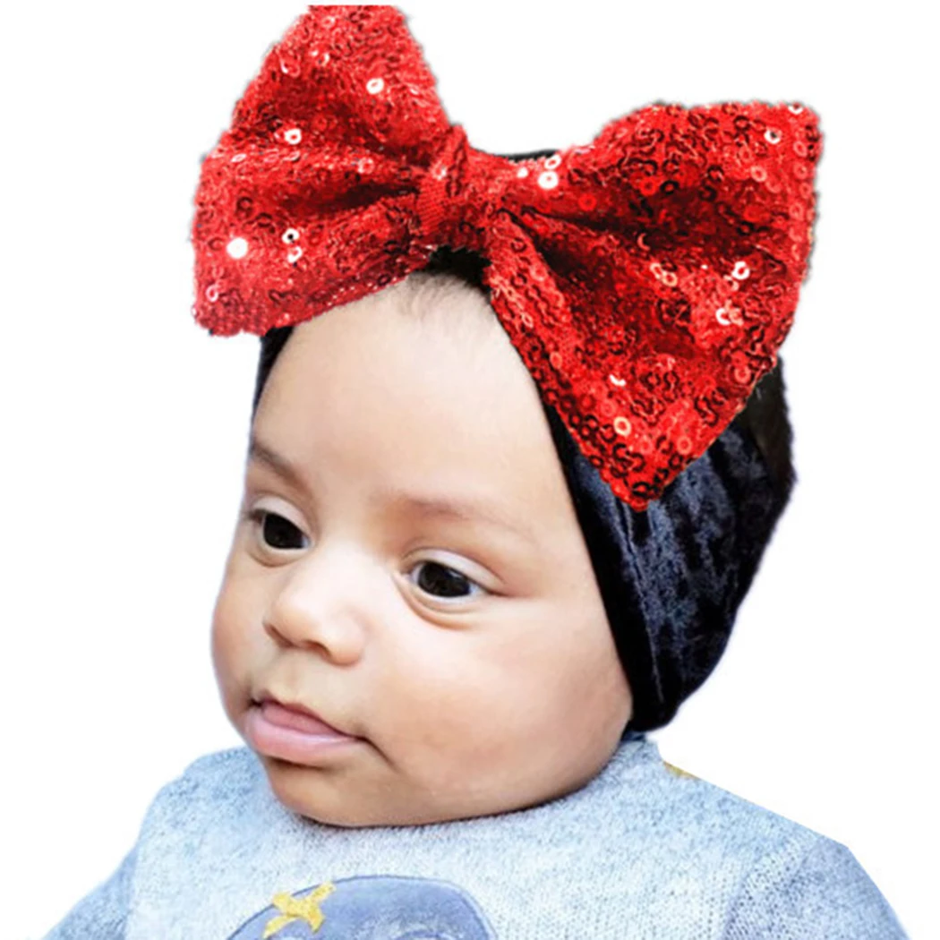 Cute Velvet Hat For Girls Child Autumn Winter Baby Headwear Boy Cap Sequined Bow Photography Elastic Beanie Accessories | Аксессуары для