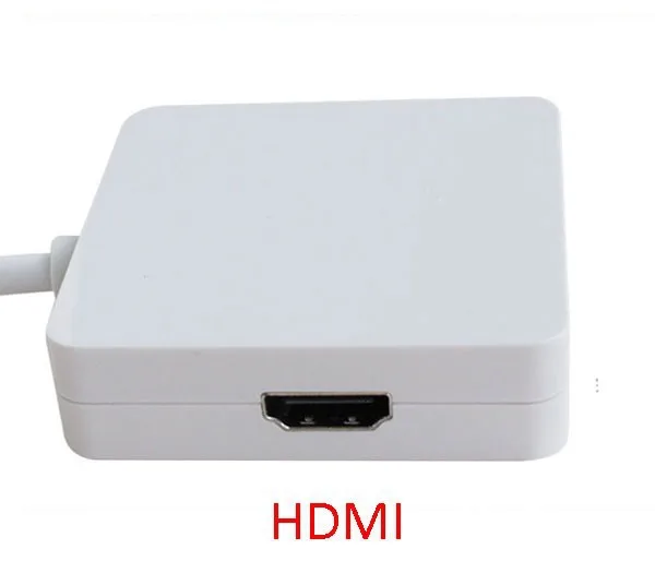 500 шт. 3 в 1 Mini Display port DP кабели к DVI HDMI кабелю адаптер Port для Macbook Air Surface Pro PC|Кабели VGA| |