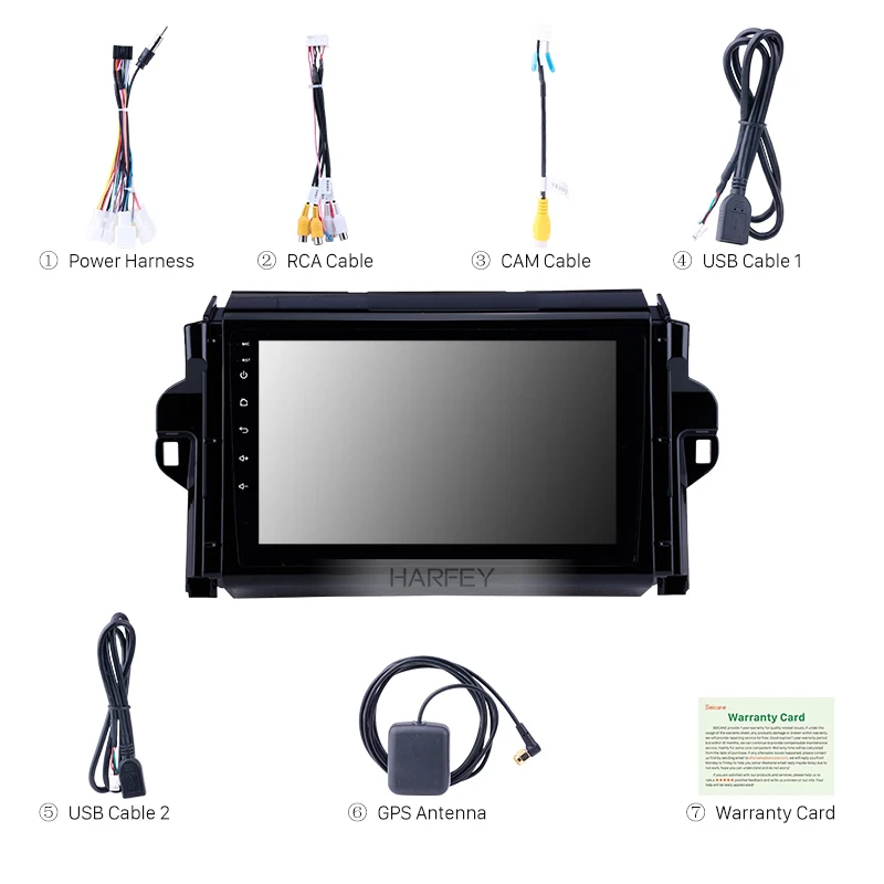 Harfey HD сенсорный экран головное устройство 2din GPS автомобильное радио для 2015-2018 TOYOTA
