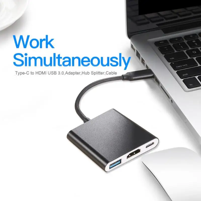 USB C 3 1 концентратор сплиттер кабель для MacBook Pro Pixel Huawei Mate10 в Type к HDMI 0 зарядный