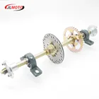 Задняя ось 610 мм в сборе с звездочкой 428 #37T 160 мм тормозной диск UCP204 подшипник M8 * 3 Ступица колеса подходит для DIY UTV ATV багги велосипеда запчасти