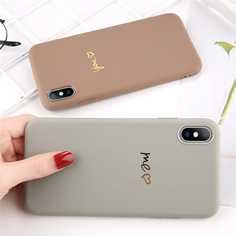 Lovebay чехол для телефона iPhone 6 6s 7 8 Plus X XR XS Max Модный милый мягкий ТПУ с надписью Love