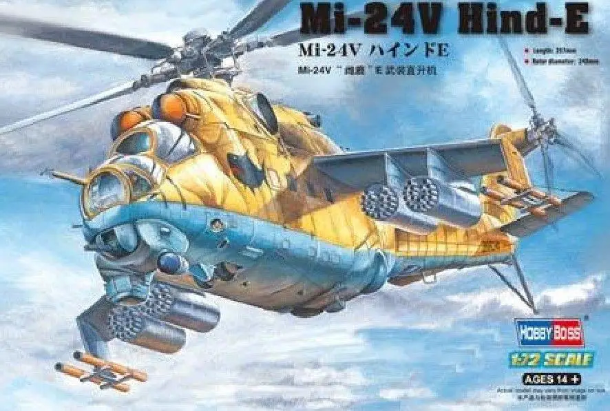 Hobbyboss 1/72 87220 Mi-24V Hind-E Model Kit