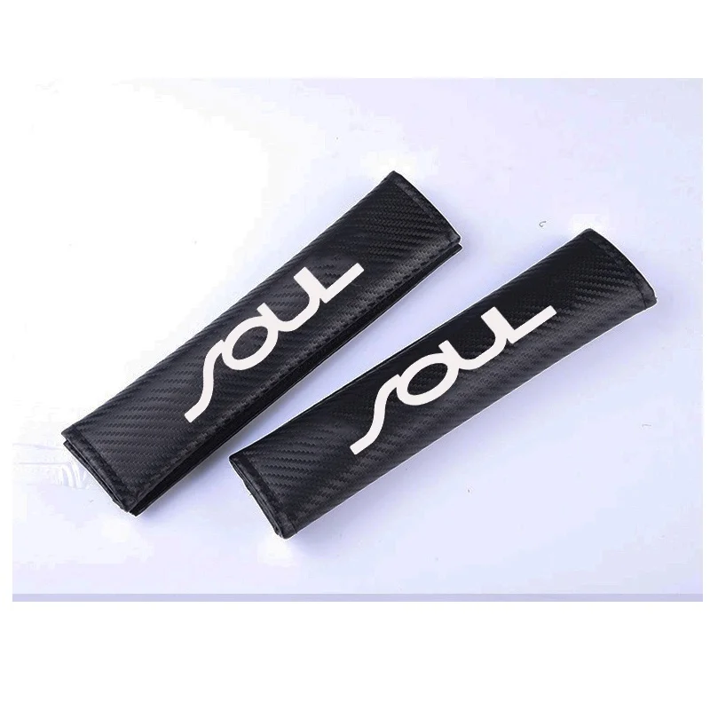 

for Kia Soul PU Fashion Car Seat belt shoulder Pads Car Seat Belt Cover Car Accessories