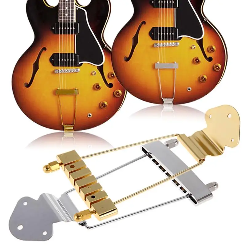 Хром Трапеция 6 ой хвостовой для Archtop гитары Высокое качество Новые ARE4 Бридж джаз