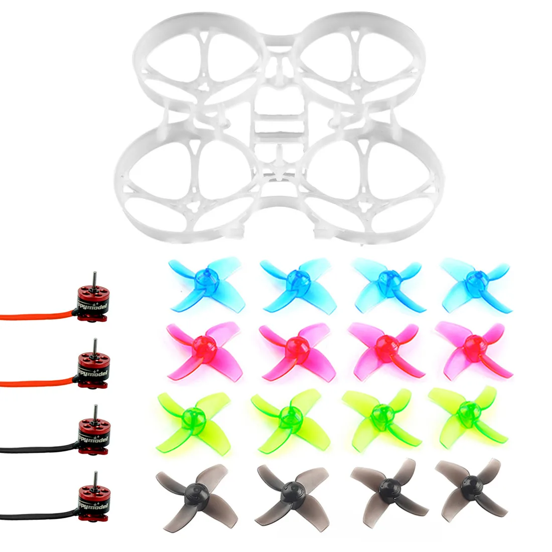 DIY Mobula 7 V3 FPV Дрон рамка SE0802 мотор 4-лопастные пропеллеры для Mobula7 75 мм Bwhoop75