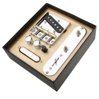 electric guitar neck pickup w bridge line plate kit for telecaster electric guitar offer perfect tone 3 37x3 03x0 41inch