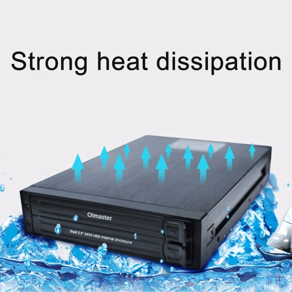 Oimaster He 2005 двойной 2 5 дюймов Sata Hdd внутренний корпус жесткий диск мобильный стеллаж