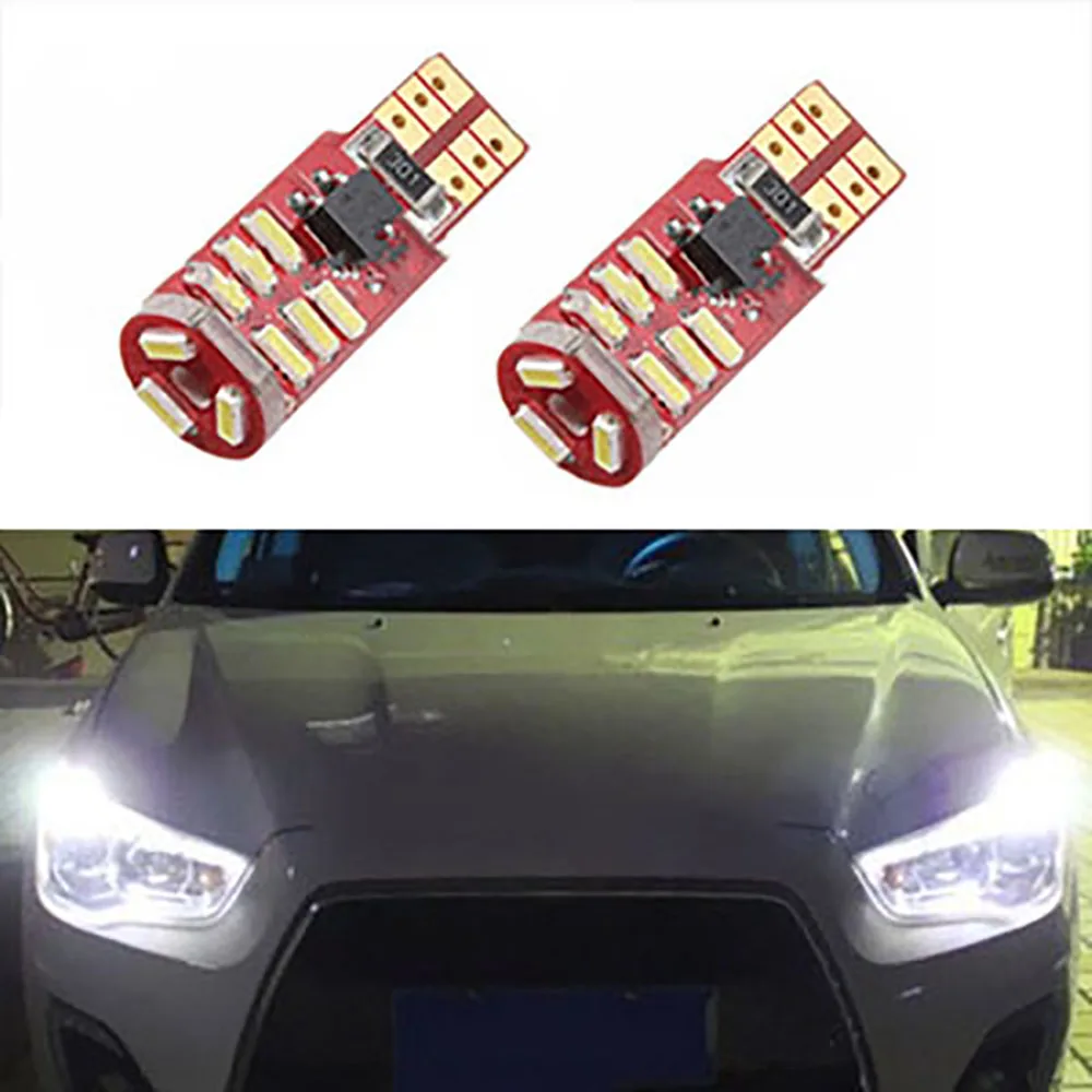 2 шт. автомобисветильник светодиодные лампы T10 с цоколем 15SMD 4014 12 В|Сигнальная