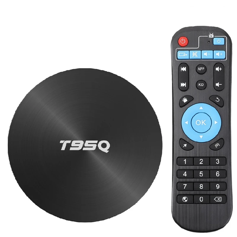 ТВ приставка T95Q 4Gb Android 8 1 Lpddr4 Amlogic S905X2 четырехъядерный 2 4G & 5Ghz двойной Wifi Bt4.1 1000M H.265