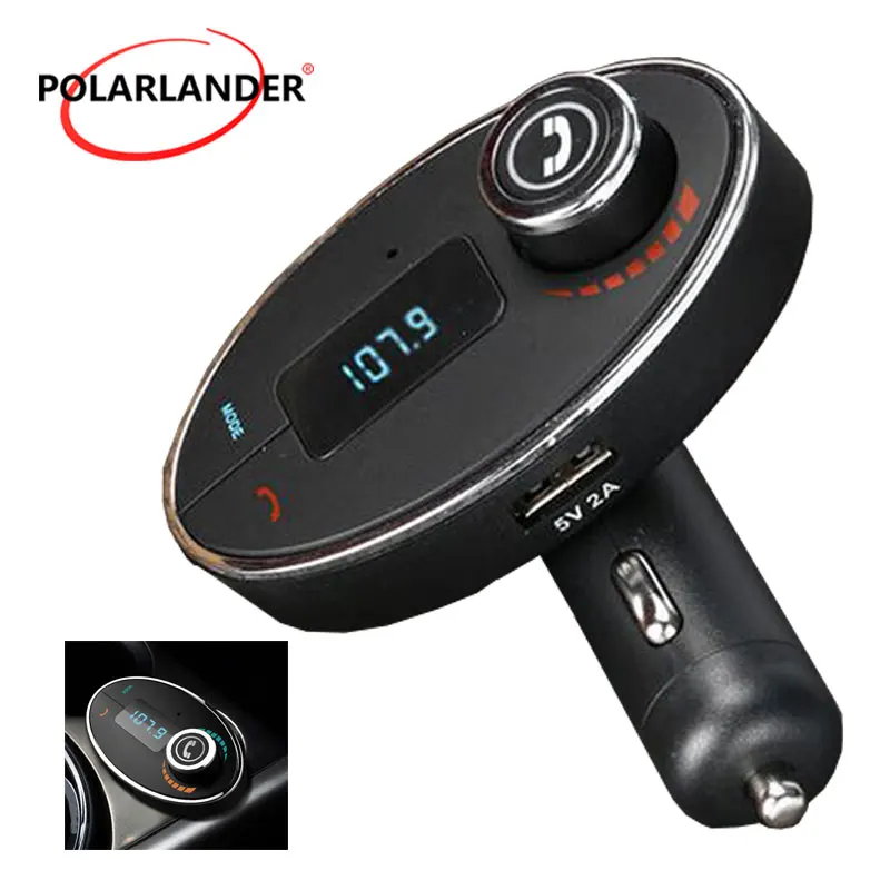 New Smartphone BluetoothMP3 Player Handsfree Car Kit Dual USB Charger FM Transmitter Handsfree with Micro SD/TF Card Reader
