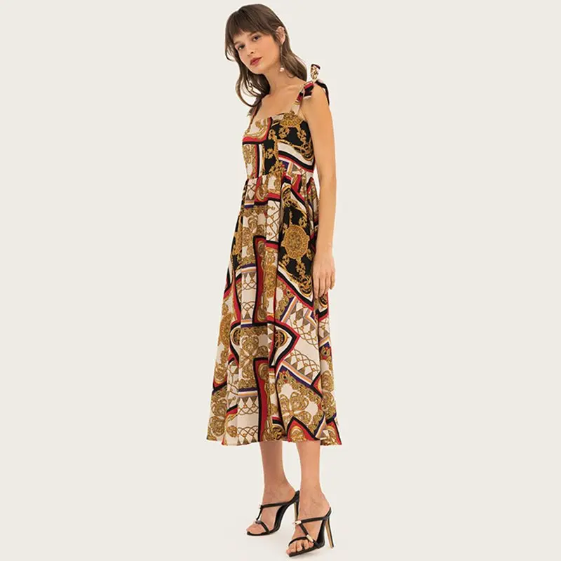 Милые платья элегантные сексуальные пляжные Boho желтые OL женские повседневные на